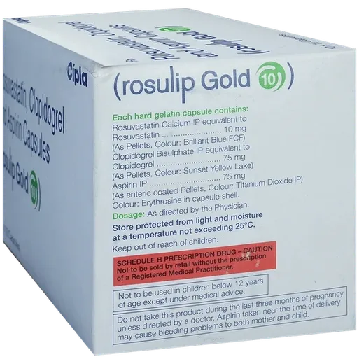 rosulip gold 10mg capsule 10's